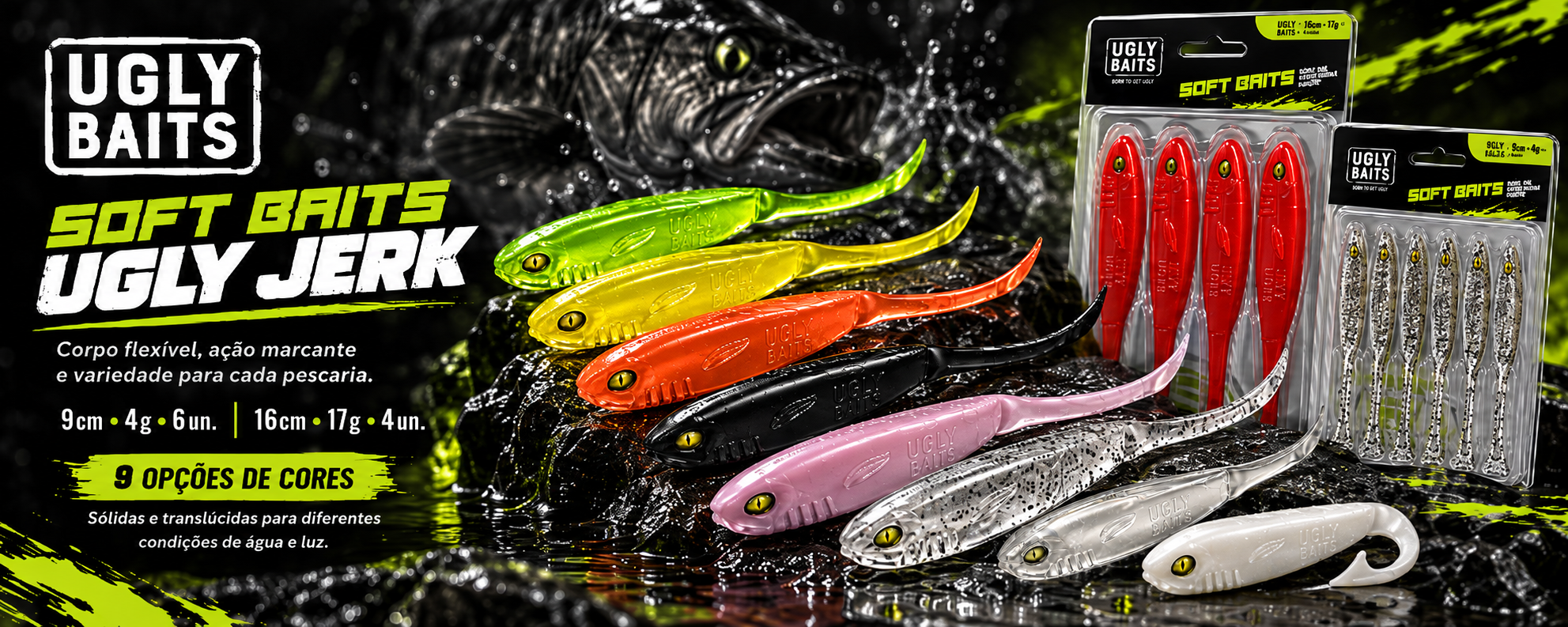 Ugly Baits  |  alta performance para sua pescaria, softs de alta qualidade.